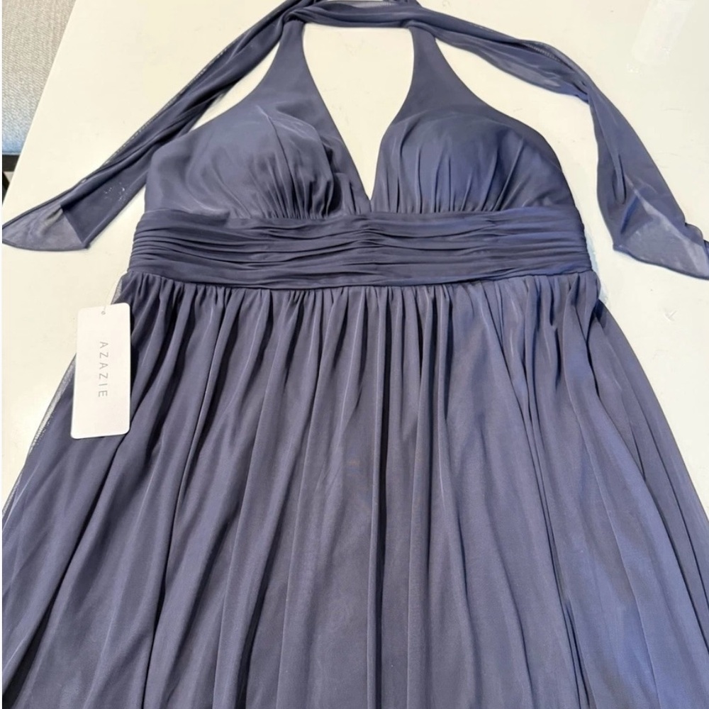 Azazie Navy Blue  Cocktail, Mother of Bride/groom, Prom  Dress